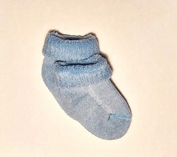 Babysokjes lichtblauw 1