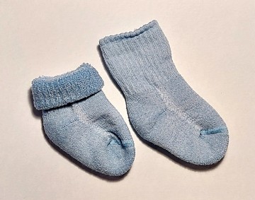 Babysokjes lichtblauw 2