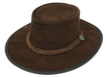 Barmah foldaway suede brown 1