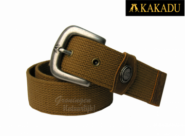 Kakadu broeksriem - Webbing belt Tobacco