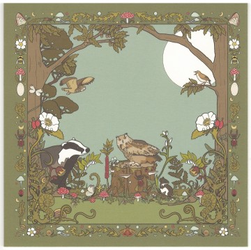 Vergeten natuur kaart bos