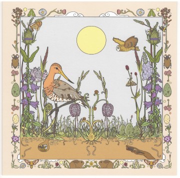 Vergeten natuur kaart weide