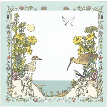 Vergeten natuur kaart zee