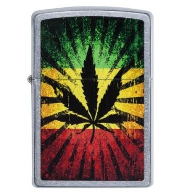 Zippo aansteker rastafari leaf